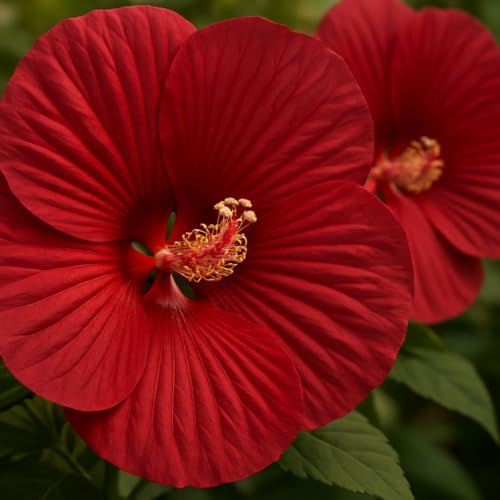 Set of 3 Hardy Hibiscus Luna Red Live Plants, Giant Dinner Plate Perennial Blooms, USDA Zones 4 to 9, Full Sun