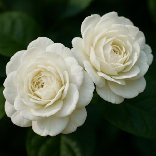 Set of 2 Grand Duke Jasmine Live Plants, Starter Plants, 4-8 Inches, No Pot | Fragrant Climbing Flowering Vine, USDA Zones 8 to 11, Full Sun