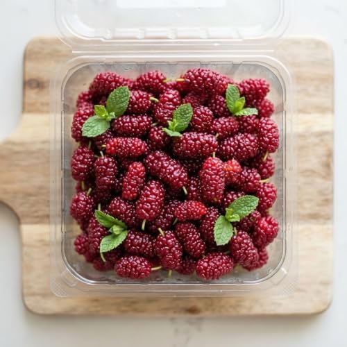 Red Mulberry Tree Live Plant, 4-8 Inches | Native North American Fruit & Shade Tree, USDA Zones 4 to 9, Full Sun to Part Shade, No Pot