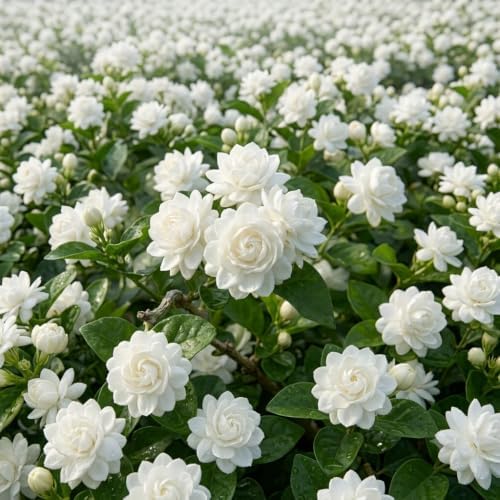 Set of 2 Grand Duke Jasmine Live Plants, Starter Plants, 4-8 Inches, No Pot | Fragrant Climbing Flowering Vine, USDA Zones 8 to 11, Full Sun