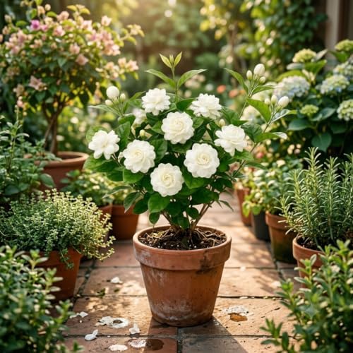 Set of 2 Grand Duke Jasmine Live Plants, Starter Plants, 4-8 Inches, No Pot | Fragrant Climbing Flowering Vine, USDA Zones 8 to 11, Full Sun