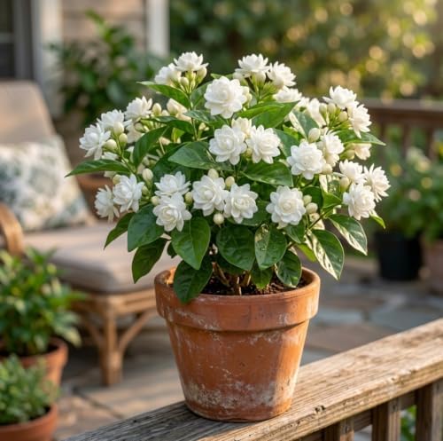 Set of 3 Maid of Orleans Sambac Jasmine Live Plants, Fragrant White Flowering Vine, USDA Zones 8 to 11, Full Sun