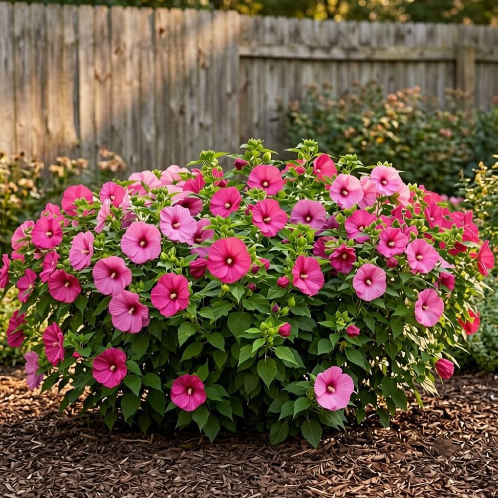 Hardy Hibiscus Luna Rose Live Starter Plant, 4-8 Inches | Giant Dinner Plate Perennial Blooms, USDA Zones 4 to 9, Full Sun, No Pot